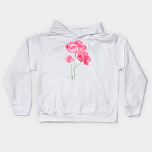 Flowers blossom peony Kids Hoodie